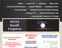 Tablet Screenshot of ncoaumpires.net